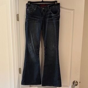 Women's Blue Flared Bongo Jeans